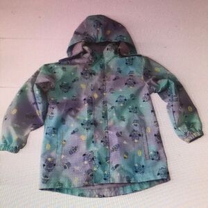Kids' Blue and Purple Patterned Jacket